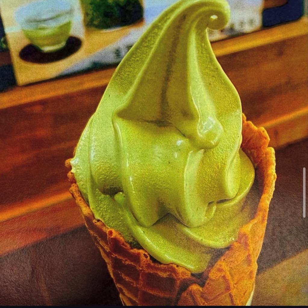 『元祖、川根茶ソフトクリーム』　