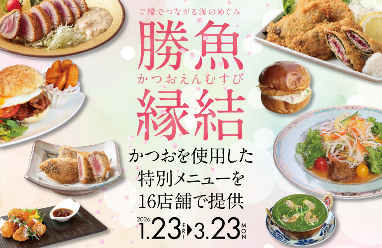 勝魚縁結(かつおえんむすび)が始まりました！